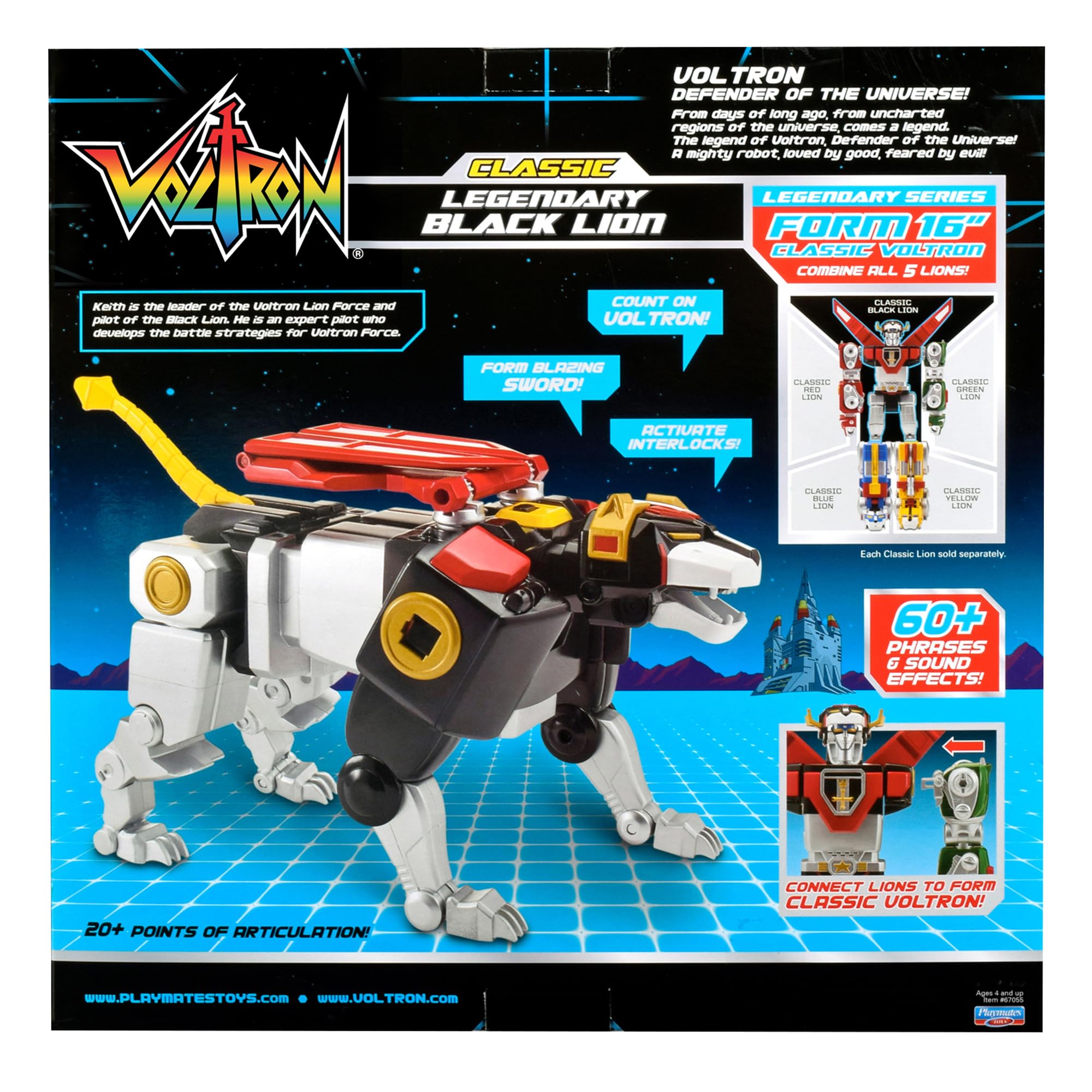 Amazon.co.jp: Playmates Toysのボルトロンクラシックブラックライオン